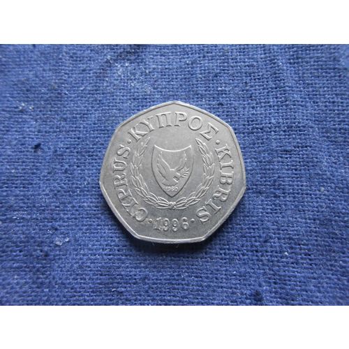1996 CYPRUS FIFTY CENTS COIN.