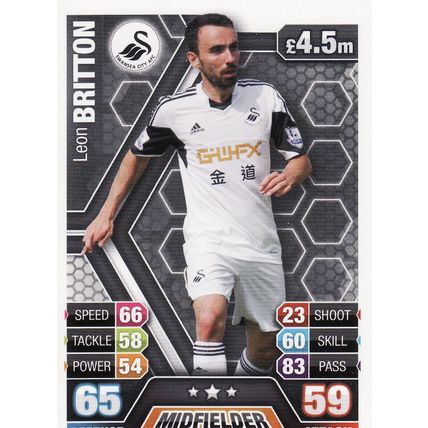 Match Attax 2013/2014 305 Leon Britton Swansea City