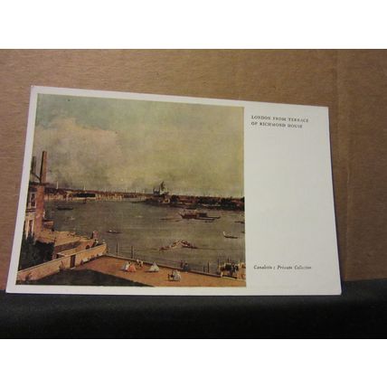 LONDON from RICHMOND HOUSE, LONDON by Canaletto unused postcard. =