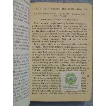 2 ANTIQUARIAN CHRISTIAN SCIENCE BOOKS CHURCH MANUAL & MISCELLANY MARY BAKER EDDY