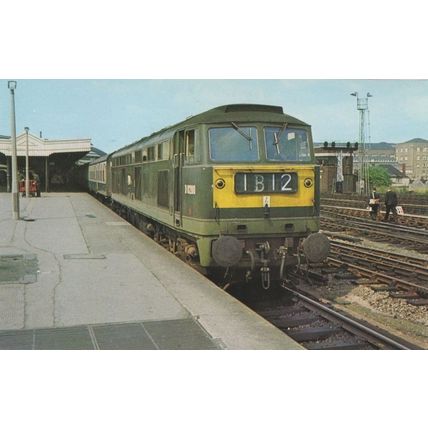 Class 53 D0280 Train at Bristol Railway Station in 1968 Postcard