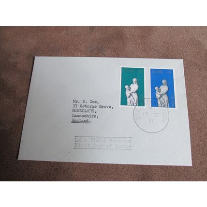1971 Ireland / Eire FDC Postal Cover - Christmas