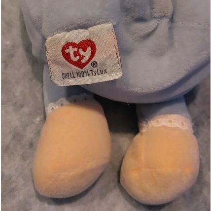 Baby Ty Blessings To Baby Angel Plush Blue 10 Size Shell 100% Tylux