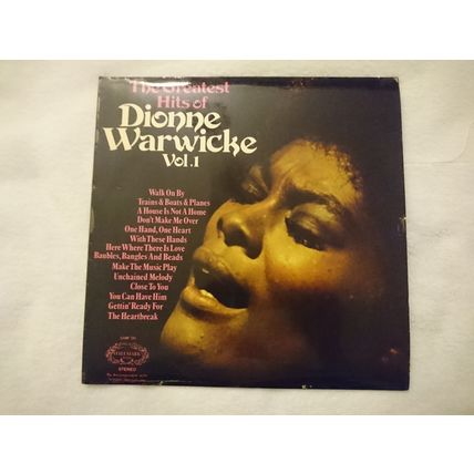 DIONNE WARWICKE – GREATEST HITS VOL 1 - 12" ALBUM