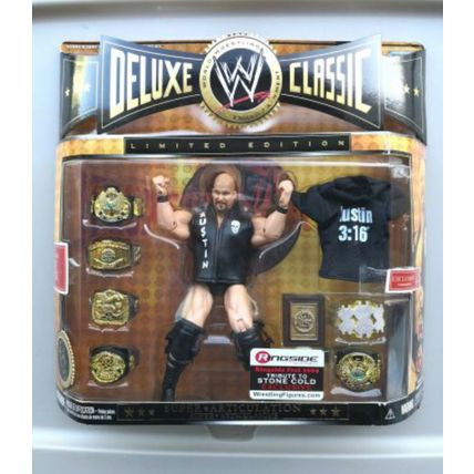 wwe wwf ljn deluxe classic superstars "stone cold" steve austin wrestling figure