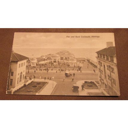 1936 fr Postcard - Pier & Band Enclosure, Hastings - Sussex