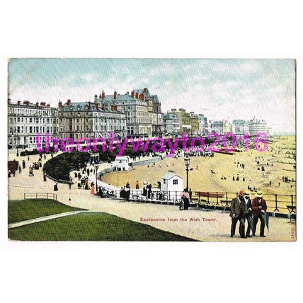 Eastbourne from the Wish Tower, Sussex, England, 1907, Postcard