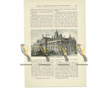 Assize Courts, Manchester, Lancs, Book Illustration (Print), 1891