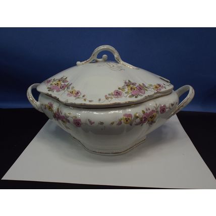SOUP TUREEN Vegetable Bowl Covered Haviland Limoges Offner New Orleans Austria
