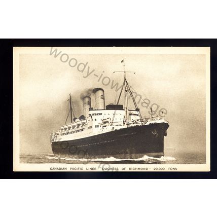 LS2846 - Canadian Pacific Liner - Duchess of Richmond - postcard