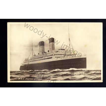 LS2851 - Canadian Pacific Liner - Empress of France - postcard