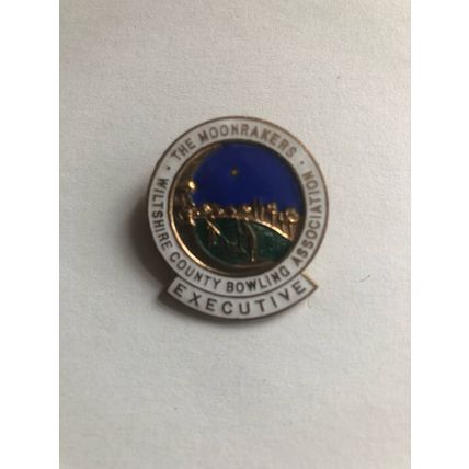 The Moonrakers Wiltshire county bowling association executi bowling bowls badge
