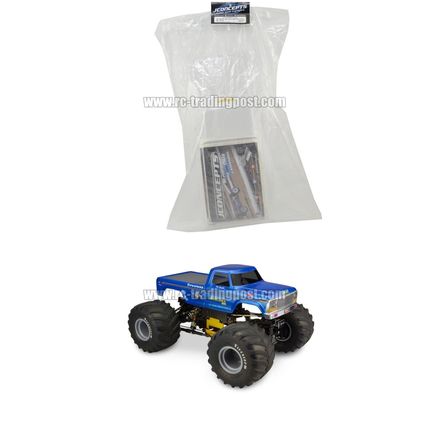 1979 Ford F-250 Monster Truck Clear RC Body 1/10 (Stampede,Granite,Volcano)