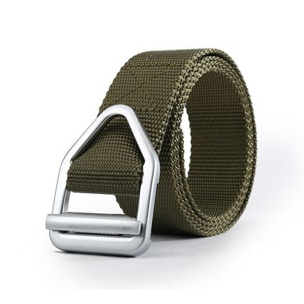 Alloy head belt canvas Men's canvas belt Leisure youth quick-dry nylon belt