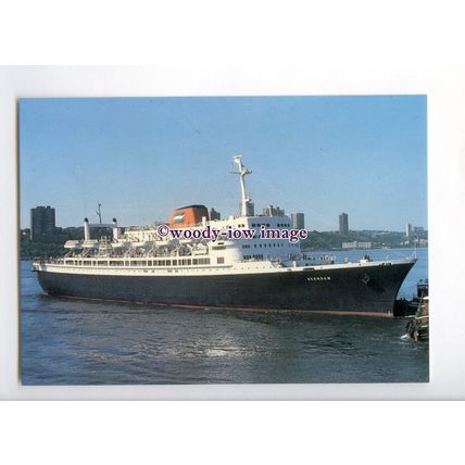 LN1544 - Holland America Liner - Veendam , built 1996 - postcard
