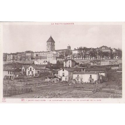 31 - SAINT GAUDENS - BOULEVARD DU MIDI - VU DU QUARTIER DE LA GARE