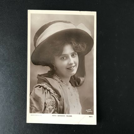 EDWARDIAN ACTOR Theatre Music Hall Miss BARBARA DEANE 2) Rapid Photo Printing GC