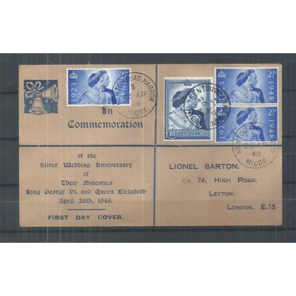 Great Britain 1948 silver wedding first day cover