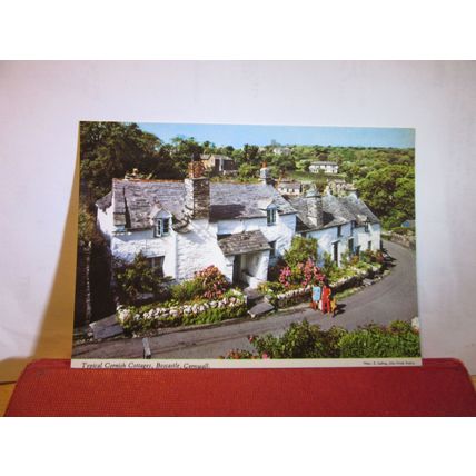 TYPICAL COTTAGE, BOSCASTLE, CORNWALL unused postcard by John Hinde dated 1984=