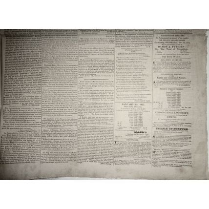 DAILY NATIONAL JOURNAL December 29, 1824 - Thomas Jefferson letter, etc.