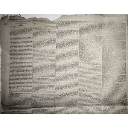 DAILY NATIONAL JOURNAL December 29, 1824 - Thomas Jefferson letter, etc.