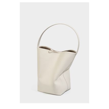 Genuine Leather Women Shoulder Bags Large Capacity Handbags White