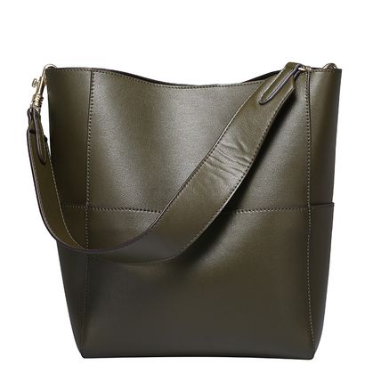 Women Genuine Leather Designer Tote Bags Purses And Handbags Green