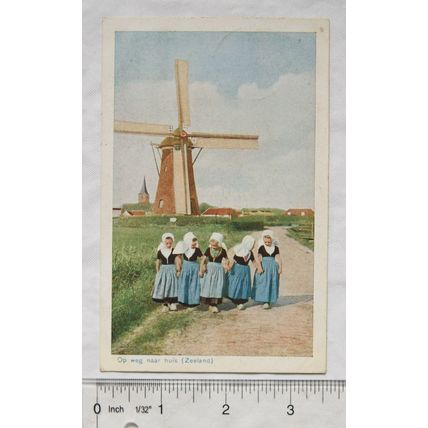 1927 postcard Op Weg Naar Huis, Zealand