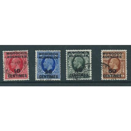 morocco agencies french currency photogravure used range sg216 sg 216