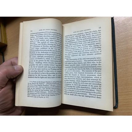 1834 "PROSE WORKS OF SIR WALTER SCOTT - LIFE OF DRYDEN" VOL 1 ANTIQUE BOOK (P3)
