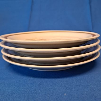 Vintage Lot 4 Mountain Wood TRELLIS BLOSSOM Bread & Butter PLATES 6 3/8" Japan