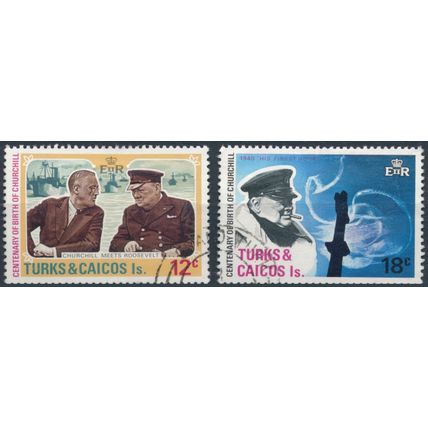 Birth Centenary Sir Winston Churchill - Turks & Caicos 1974 - FH - SG 430/1
