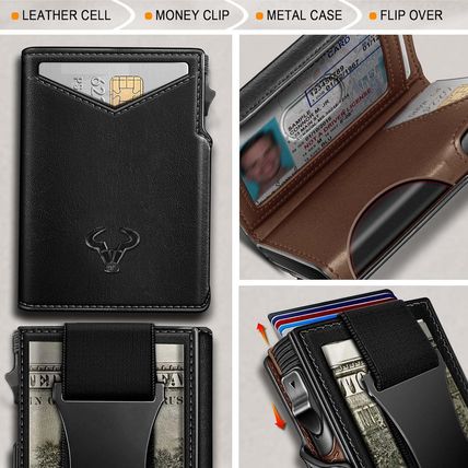 BULLIANT Men Wallet Gift Boxed,Slim Front Pocket Wallet Money Clip Card Holder 3