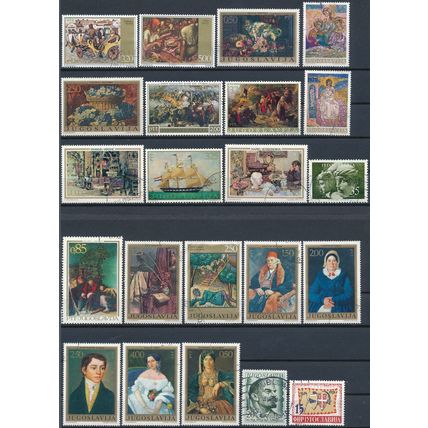 568 Stamp Selection - Yugoslavia - Used Hinged
