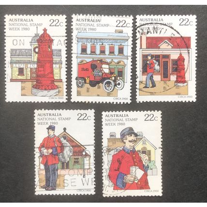 AUSTRALIA 1980 sg 0752/6 USED SET