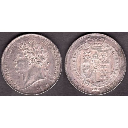 Great Britain. George IV. Shilling 1825 GEF. dy23761