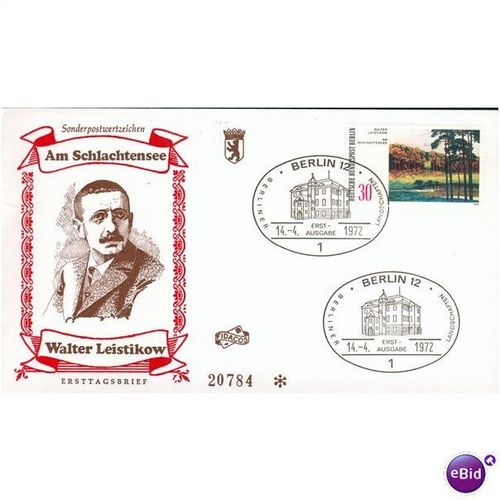 Germany FDC 1972 - SG B418-B420 - Berliner Landschaft - set 1