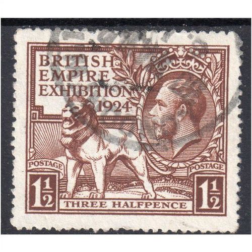 sg431 11/2d brown 1924 B.E.E used B150)