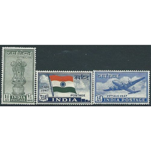 India 1947 Independence Set SG301-303 Mounted Mint .. ..