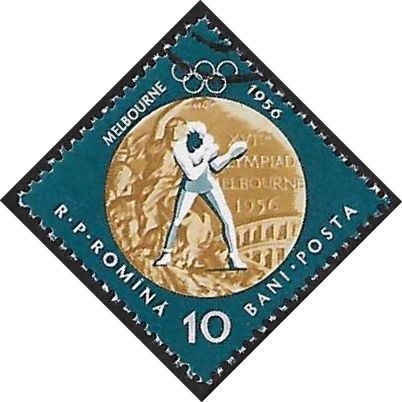 Mi 2010 A: 10 b. bicoloured Olympic Games 1960: Gold Medal Awards: Boxing