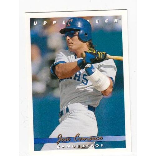 1993 Upper Deck Jose Canseco baseball card #365 – Rangers