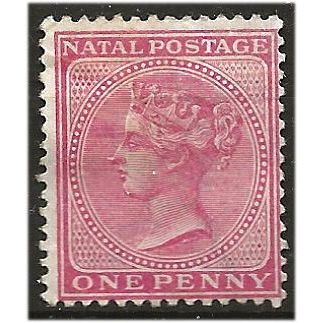 Natal 1884 SG99 1d Rose Wmk Crown CA Mint No Gum . .. .