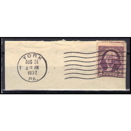 Used 720 3c George Washington Extra Fine Fat York, P1 BPS E2010