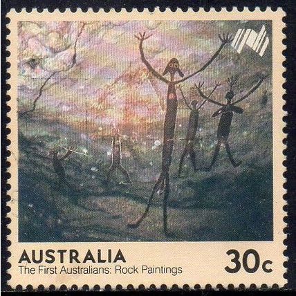 Australia 1984 First Australians-Rock Paintings - Quinkan Gallery, Qld 30c Used