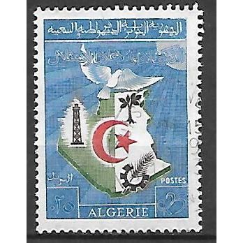 ALGERIE N° 379 YVERT OBLITERE ( USED )