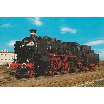 Schnellzug Lokomotive 181 505 German Train Postcard