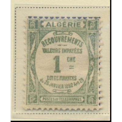 Algeria Stamp Scott #J12, Mint Heavily Hinged