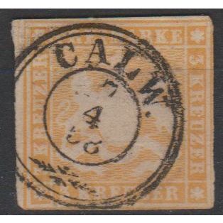 Mi 7 used 1857 Wuerttemberg Cat € 15