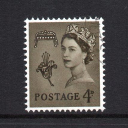 Guernsey - 1968-69 - 4d Olive-Sepia (sg10) Used