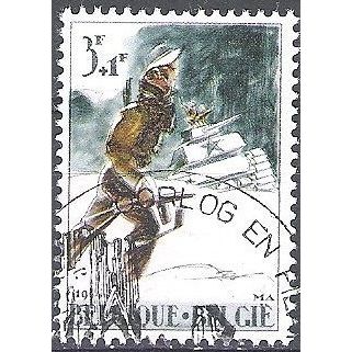 Belgique 1964 Michel 1356 O Cote (2008) 0.30 € Bataille de Bastogne Cachet rond